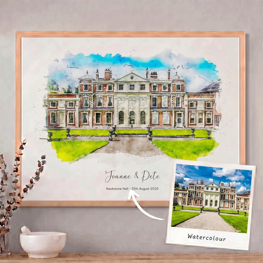 Custom Wedding Venue Print
