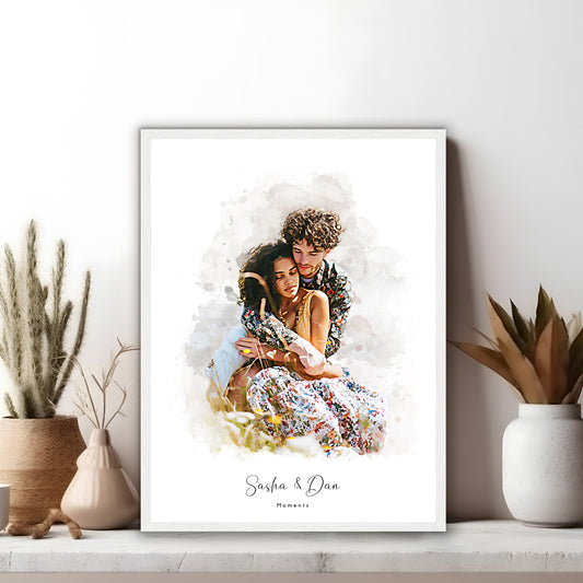Custom Couples Watercolour