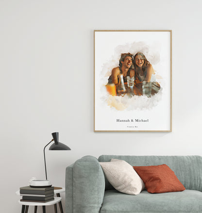 Custom Couples Watercolour